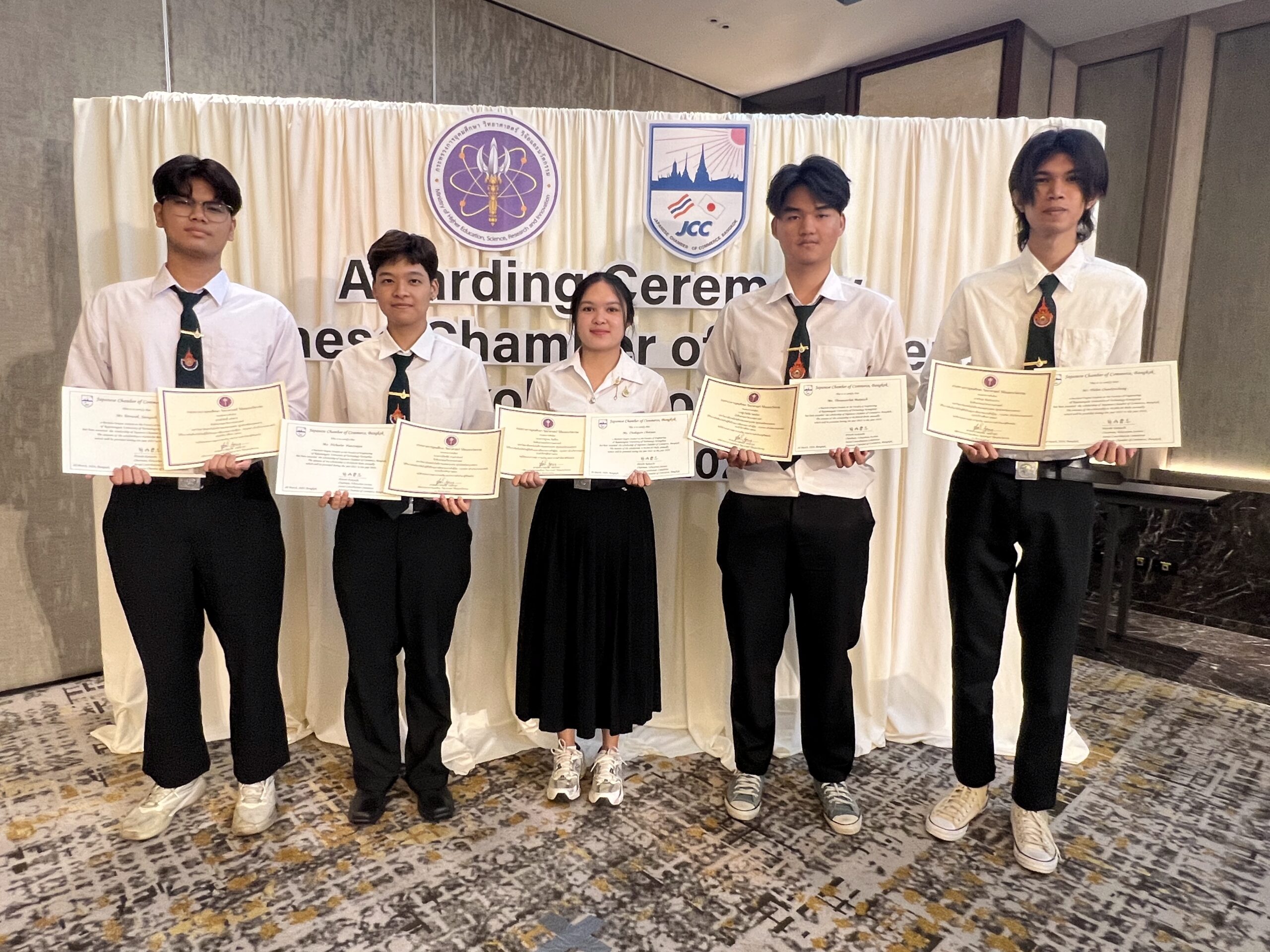 นักศึกษาสาขาวิศวกรรมโยธา ได้รับทุนการศึกษา รับทุนหอการค้าญี่ปุ่น-กรุงเทพฯ (JCC) ประจำปี 2568 ต่อเนื่องจนสำเร็จการศึกษา